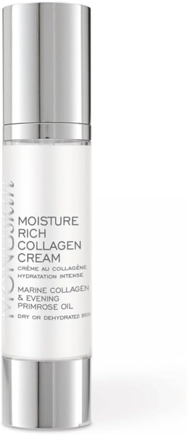 MONU Skincare Moisture Rich Collagen Cream 50ml Anti-Aging Hydration Rose
