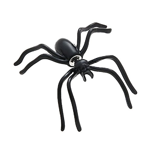 Himine 2 Pieces Black Spider Earrings, Halloween Jewelry