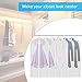 Syeeiex Breathable Garment Bag 54-inch Long-Dress Anti-Moth Suit Cover Bags with Full Zipper Dust Cover for Clothes Closet Storage Set of 6