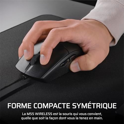 M55 Souris de Jeu FPS Légère et Filaire – Noir