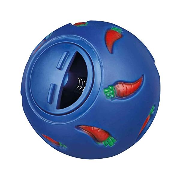 Trixie-Plastic-Snack-Ball-7-cm-Assorted-Colors-Blue-Yellow Trixie Guinea Pig Plastic Snack Ball, 7 cm, Assorted Colors ( Blue/ Yellow )