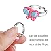 Hicdaw 15PCS Adjustable Rings Set for Girls Kids Rings for Girls Play Dress Up Rings Gift for Little Girls