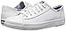 Keds Women's Kickstart Retro Court Patent Fashion Sneaker, White, 10 M US