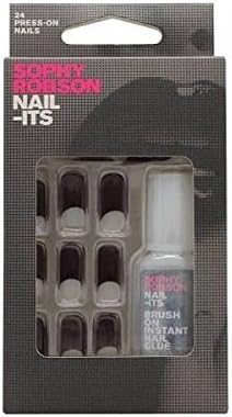 Sophy RobsonNail-Its False Nails Dark Red Half Moon 24 Press-On Nails