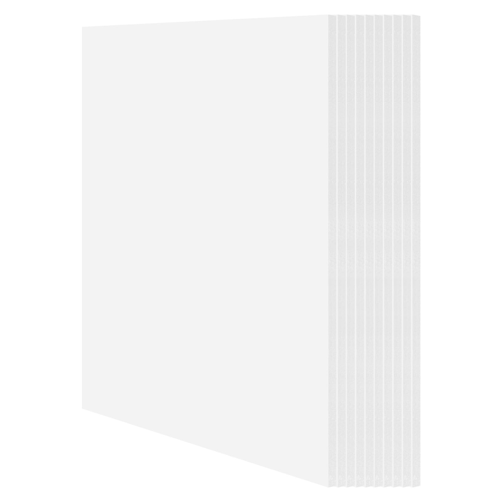 Mat Board Center Backing Boards - 25 Pack 12x12 Inch White 4-Ply Cardboard For Framing, Art, DIY Projects - View #9