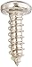 18-8 Stainless Steel Sheet Metal Screw, Plain Finish, Pan Head, Phillips Drive, Type AB, #4-24 Thread Size, 3/8