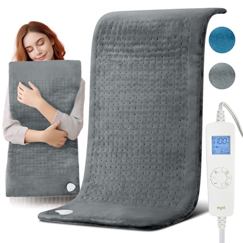 Photo 1 of *NO HEAT* Large Heating Pad for Back Pain Relief 33" x 17" Upgraded Electric Heated Pads Heating Therapy for Cramps, Neck, Shoulder with 6 Temperature Controller auto Shut Off (Grey)