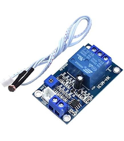 MODULO RELAY 1 CANAL (1CH) 12VDC CON FOTOCELDA (FOTOINTERRUPTOR) LDR