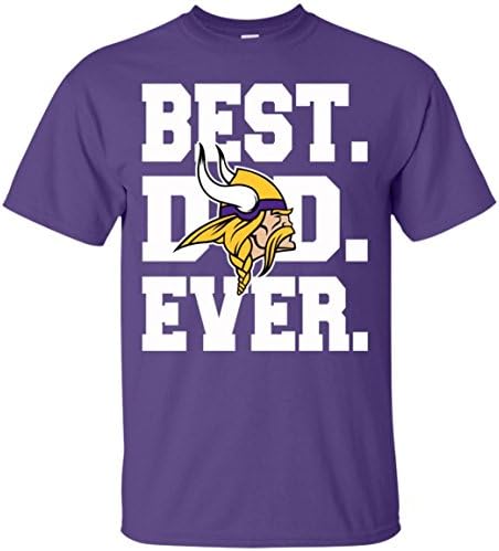 Delexo Best Minnesota Vikings Dad Ever (Purple;L)