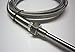 K-Type Thermocouple Sensor with High Temperature Stainless Steel Probe, 932 F or 500 C, with Stainless Steel Braided Cable