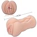 Male Masturbator,Sex Toys 2 in 1 Realistic Mouth and Vagina Masturbator Oral Sex Male Masturbation Cup (Flesh-Vagina)