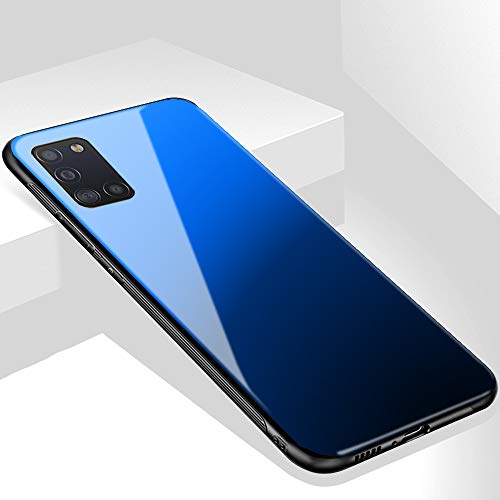 TheGiftKart Luxurious Glass Back Case Cover for Samsung Galaxy A31 | Soft Edge Protective TPU Bumper | Stunning Design (