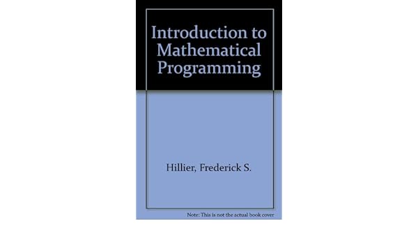 Introduction To Mathematical Programming Ebook Pdf Search