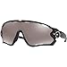 Oakley Men's Jawbreaker 0OO9290 Polarized Iridium Rectangular Sunglasses, POLISHED BLACK, 31 mm