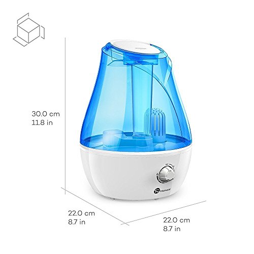 image for TaoTronics 3.5L Cool Mist Humidifier Quiet and Waterless Protection fo