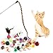 Cat Toys Kitten Toys Assortments(30 Packs ),2 Way Tunnel,Cat Balls with Bells,Cat Feather Toy,Cat Mice Toy,Cat Crinkle Balls ,Puppy,Kitty,Kitten