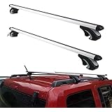 Otherya Aero Aluminum 56'' Roof Rack Crossbars, Existing Raised Side Rail with Gap - Mounted Roof Cross Bars Fit Most Cars or