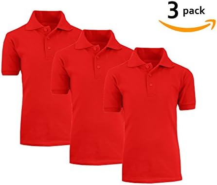 Authentic School Uniform Boys Schol Uniform Polo Shirts. 3 Pack. School Approved