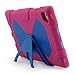 iPad Mini 4 Case ,Aceguarder New Design iPad Mini 4 Case Rainproof Dirtproof Shockproof Cover Case With Stand Super Protection for iPad Mini 4 (Pink-Blue)