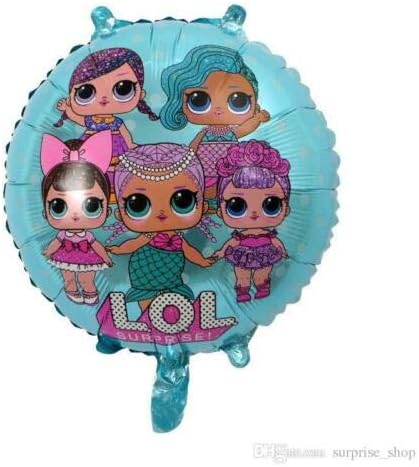 18" LOL SURPRISED DOLL FOIL EMOJI BALLOON BIRTHDAY PARTY SUPPLIES DECORATION