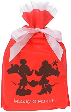 Amazon ディズニーストア 公式 ギフトバッグ ディズニーストア オリジナル レッド L ギフトバッグ 袋 文房具 オフィス用品