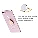 Phone Holder SOYAA 2Pack Finger Ring Stand Water Drop Shape Zinc Alloy 360°C Rotation Cellphone Holder Car Mount Universal Use for Mobilephones and Tablets (Rose+Gold)