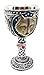 Atlantic Collectibles Large Magical Celtic Blue Remus Ancient Gray Wolf Goblet Chalice Cup Figurine 8oz