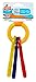 Nylabone Puppy Chew Key Ring Toy, Toys for Teething Puppies, Multi Color, Bacon Flavor, Small - Up to 25 lbs, 1 Count