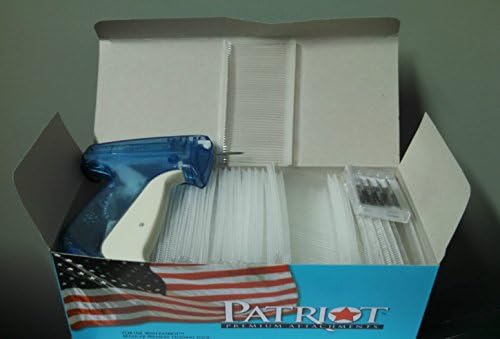 Standard Clothing Garment Price Label Tagging Gun with 5000 2" Standard Attachments Fasteners Barbs + 5 Needles