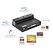 Flash Memory Card Reader, UNITEK 3-Port USB 3.0 USB Hub SD MS CF TF M2 Card Reader Combo with 5V 2A Adapter Supports SanDisk Compact Flash Memory Card & Lexar Professional CompactFlash Card