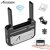 Accsoon CineEye 1080p WiFi HDMI Transmitter 5G Wireless Image Transmission to 4 Devices in a Distance of 100m, Support Android & iOS, Garyscale, RGB, False Color, 3D LUT Loading, W/PERGEAR Cloth