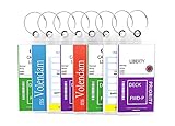 Cruise Luggage Tags Etag Holders Zip Seal & Steel Loops Thick PVC (4 Pack - Clear)