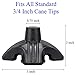 Beyoung Standing Quad Support Cane Tip Mobility Quadpod Stable Cane Support Walking Stick Base Tip Stabilizing Device Self Standing Quadruple Cane Tip (Quad Tip)