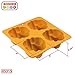 The Kosher Cook Silicone Braided Challah Mold - 4 Small Challettes - Braided Oval Challah Pan - Challah Bread Baking Mold - No Shaping Required