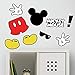 RoomMates Mickey Mouse Icons Peel And Stick Wall Decals With Flock