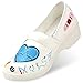 Rasolli Womens Lightweight Professional Closed Back Scrub Clogs, Nurse Graphics, White, Size 8.5