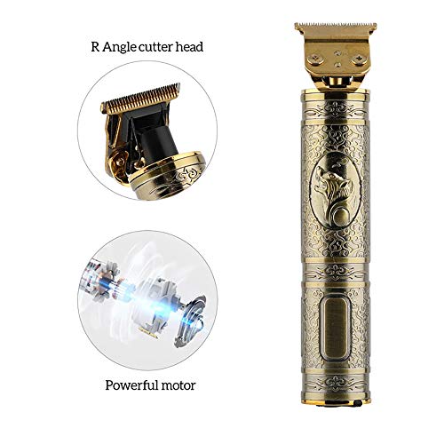 gdfh Professional Electric Hair Clipper Barber Haircut Retro Sculpture Cutter Rechargeable Razor Trimmer Cordless Edge for Men