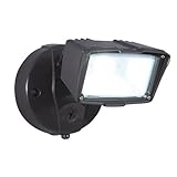 All-Pro FSS1530LPCES Energy Star Dusk to Dawn  Single Head Floodlight, Small, Bronze