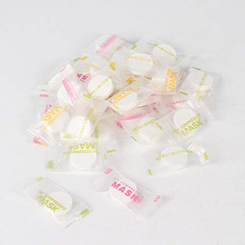 Exiao 30pcs DIY Compressed Face Mask Women Beauty Disposable Mask Paper Natural Skincare Paper Sheet New