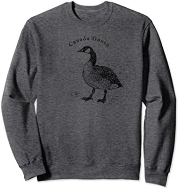 Unisex Standing Canada Goose Sweatshirt Waterfowl Lover XL: Dark Heather