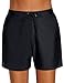 Utyful Women's Board Shorts Mid Waisted Long Swim Bottom Lace Up Elastic Waist Swimsuit Bottom Swim Shorts Women