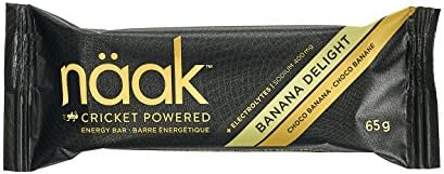 Naak Energy Bars, Choco Orange, Cricket Protein Powder (12 Pack) (Banana Delight)