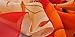 Perman Fashion Women Beautiful Rose Pattern Chiffon Shawl Wrap Stole Scarf Scarves (Orange)