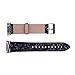 WffKuTooS Compatible with Samsung Gear S2 Watch Band, Leather Flash Glitter Bling Band Wristband Strap for Gear S2 SM-R720 / SM-R730 Smart Watches (Black)