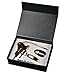 Rabbit Wine Bottle Opener Corkscrew by Vinоbar Best Set with Foil Cutter and Teflon-Coated Stainless Spiral/Worm Screwpull packed in a Classic Black Gift Style Box ideal for daily use