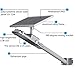 TIN Sum LED Solar Street Light,6000LM 6500K Solar Powered Pole Light, IP65 Waterproof Security Area Night Lighting for Street Gutter Patio Garden Path