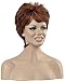 DIY Wig Short Brown Pixie Cut Wigs for Women With Bang,Natural Fluffy Daily Use Hair 9 Inches