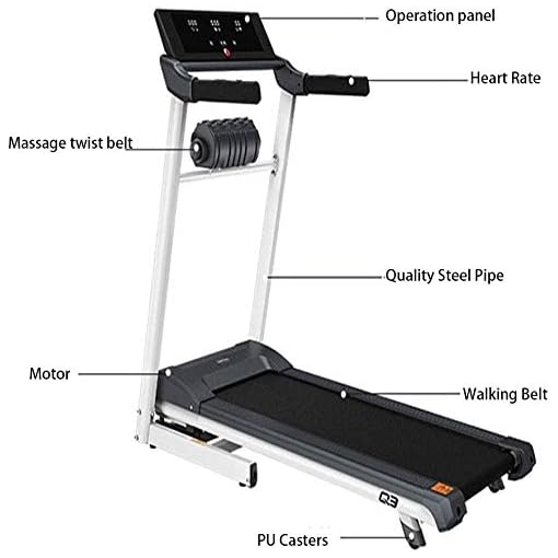 BZLLW Electric Folding Treadmill Motorized Running and Jogging Fitness Machine for Home Gym - Image 5