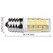 Kakanuo E17 Bulb LED Microwave Oven Light 4 Watt Warm White 3000K Non-dimmable 52x2835SMD AC110-130V (Pack of 2)