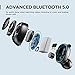 TECKEPIC True Wireless Earbuds, Bluetooth 5.0 Earbuds, in-Ear Headphones Earphones with Charging Case, Stereo Sound Built-in Microphone, Waterproof, for iPhone Android Running Sport